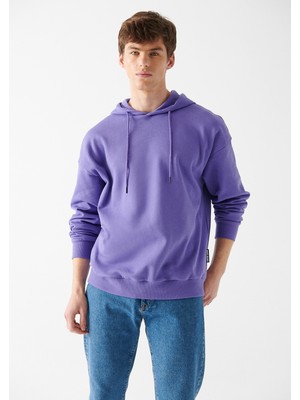 Mavi Erkek Kapüşonlu Mor Sweatshirt 0610062-70609