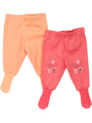 Hello Baby Hellobaby Basic Kız Bebek 2li Çoraplı Pijama Pantolon