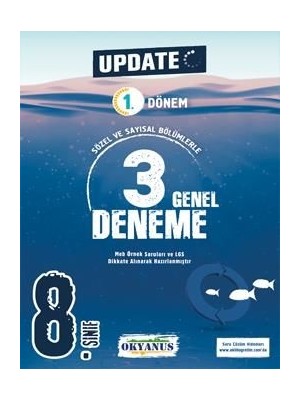 Okyanus Yayınları 8. Sınıf LGS Update 1.dönem 3 Genel Deneme