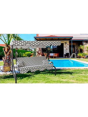 Nelson Süngersiz Salıncak Minderi Kılıfı 3 Kişilik Kılıf Alaçatı Bahçe Minderi