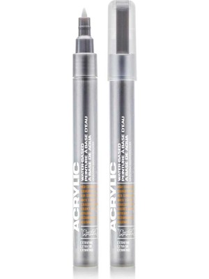 Montana Cans Akrilik Markör Extra İnce Uç 0,7 mm Silver Matt M1100