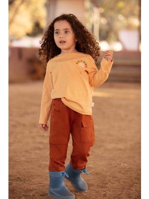 Miela Kids Kargo Jogger Pantolon - Tarçın