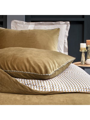 Yataş Bedding CharMe Estie Çift Kişilik Xl Kadife Saten Nevresim Takımı - Camel