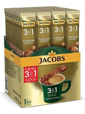 Jacobs 3in1 Yumuşak İçim Kahve 40 Adet 18 gr