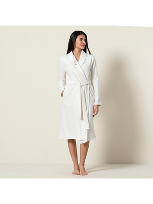 Chakra Ladina Kadın Bornoz Ekru