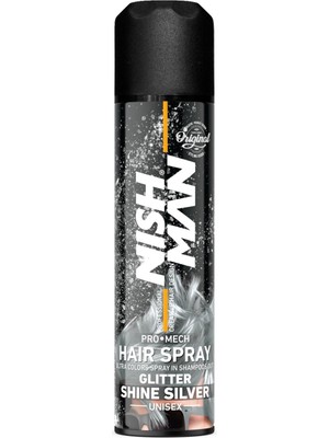 Nishman Parıltılı Saç Spreyi Silver 150 ml
