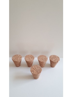 Mantar Şişe Tıpası 27MMX12MM H30MM 5 Adet No.5