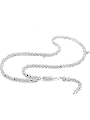 Okyanus Silver Kalem Işçilikli Küre Kesim 925 Ayar Gümüş 99LUK Tesbih