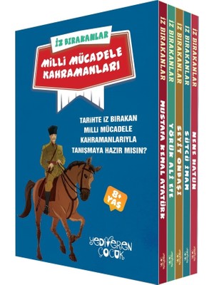 İz Bırakanlar: Milli Mücadele Kahramanları Serisi (5 Kitap Takım) - Eda Bayrak