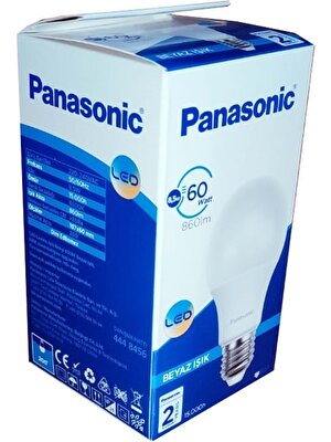 Panasonic 8.5 W - 60W 20 Adet LED Ampul E-27 Duy Beyaz Işık