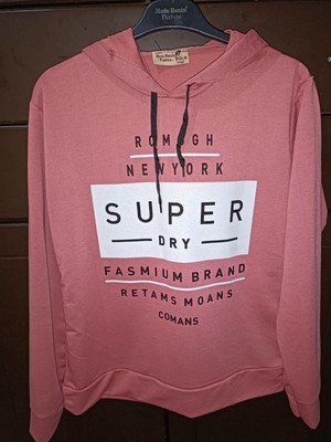 Moda Ceylin Baskılı Kapişonlu Sweat