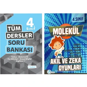 Tudem Yayınları 4. Sınıf Tüm Dersler Soru Bankası + Akıl Zeka Oyunları