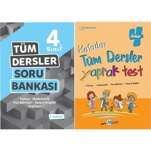 Tudem Yayınları 4. Sınıf Tüm Dersler Soru Bankası + Tüm Dersler Yaprak Test
