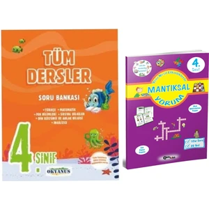 Okyanus Yayınları 4. Sınıf Tüm Dersler Soru Bankası + Mantıksal Yorum Kitabı