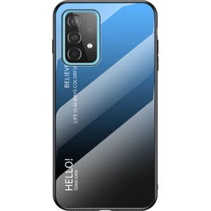 Tpu + Pc + Cam Renk Gradyan Deseni Samsung Galaxy A52 4g / 5g / A52S 5g Için Süper Ince Cep Telefonu Kılıfı (Yurt Dışından)