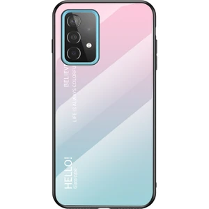 Tpu + Pc + Cam Renk Gradyan Deseni Samsung Galaxy A52 4g / 5g / A52S 5g Için Süper Ince Cep Telefonu Kılıfı (Yurt Dışından)