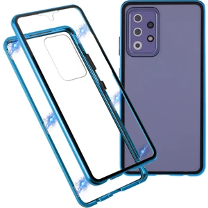 Manyetik Adsorpsiyon Metal Çerçevesi + Çift Taraflı Ultra Açık Temperli Cam Tam Kapsama Samsung Galaxy A52 4g / 5g / A52S 5g (Yurt Dışından)