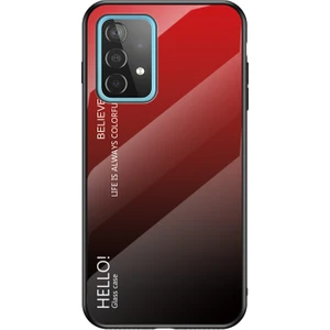 Tpu + Pc + Cam Renk Gradyan Deseni Samsung Galaxy A52 4g / 5g / A52S 5g Için Süper Ince Cep Telefonu Kılıfı (Yurt Dışından)
