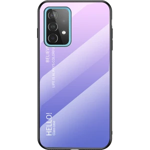 Tpu + Pc + Cam Renk Gradyan Deseni Samsung Galaxy A52 4g / 5g / A52S 5g Için Süper Ince Cep Telefonu Kılıfı (Yurt Dışından)
