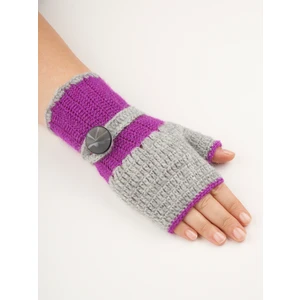 Pink Bear  El Örgü   Angora Yünlü Parmaksız Kadın  Eldiven