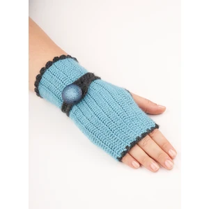 Pink Bear  El Örgü   Angora Yünlü Parmaksız Kadın  Eldiven