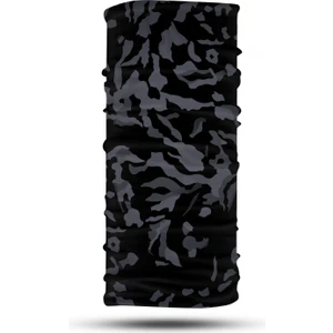 Dair Aksesuar Siyah Kamuflaj Desenli Motosiklet Bandana Boyunluk Outdoor Balaklava