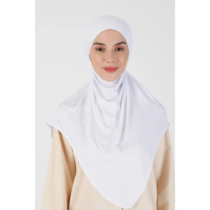 Viskon Kemerli Türban - Beyaz - Ecardin