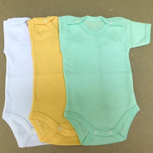 Özdemirli Bebe Çıtçıtlı Badi Kısa Kol (3 Lü Paket)