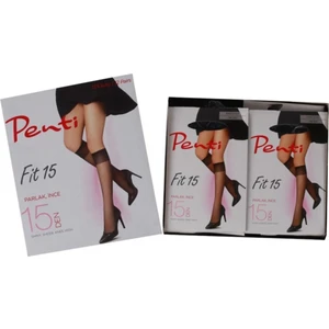 Diz Altı Çorap Siyah 12 Li Paket Fit 15 Dn Parlak 500 (Pantolon Çorabı)