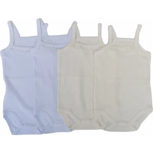 Özdemirli Bebe Jakarlı Klimalı Ip Askılı Çıtçıtlı Badi (4 Lü Paket)