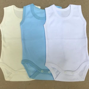 Çıtçıtlı Badi Askılı (3 Lü Paket) Krem,mavi.beyaz