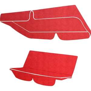 Vip Salıncak Minder Seti 2 Kişilik Tenteli Salıncak Minder Seti Kırmızı Renk