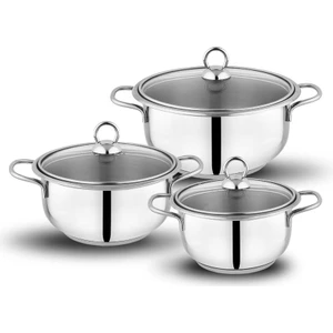 Gustava Kapaklı Güveç Set-6 Parça -Inox