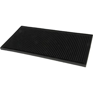 Servis Kauçuk Dökülme Mat Kaymaz Içecek Bar Restoranı Ev Sayacı 12X6 "siyah 30*15*1cm 30X15X1CM