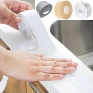 Lavabo Küvet Ocak Kenar İzalasyon Bandı Banyo Mutfak Su Sızdırmaz Tamir Bandı Beyaz-Gri