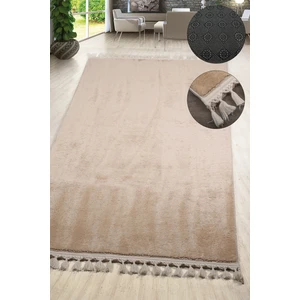 Bonny Home Relax Vizon Saçaklı Leke Tutmaz Yumuşak Kaymaz Taban Modern Yıkanabilir Yolluk