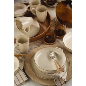 Kütahya Porselen Moderna 16 Parça 4 Kişilik Yemek Takımı Tarçın