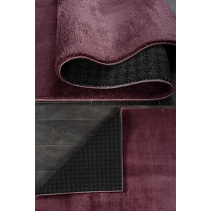 Bonny Home Relax Mürdüm Yumuşak Halı Kaymaz Taban Kesme Yıkanabilir Yolluk