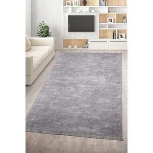 Bonny Home Saltanat Gri Leke Tutmaz Yıkanabilir Kaymaz Halı Yumuşak Püsküllü Saçaklı Lüks Yolluk
