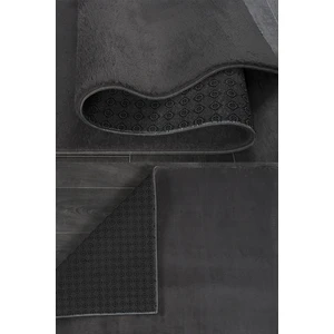 Bonny Home Relax Antrasit Yumuşak Halı Kaymaz Taban Kesme Yıkanabilir Yolluk