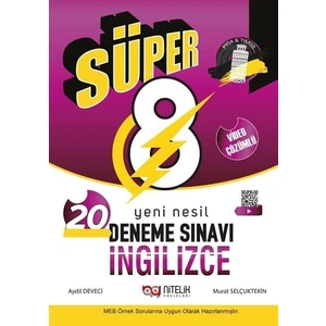 Nitelik Yayınları 8. Sınıf LGS Süper İngilizce 20'li Deneme