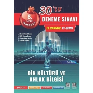 Nartest Yayınevi 8. Sınıf LGS Yeni Koyu Kapaklı Din Kültürü 30 Deneme