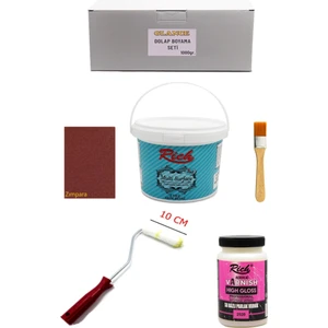 Rich Multi Surface Antik Beyaz 1000 gr Dolap Boyama Seti Mobilya Boyama Seti Parlak Vernik Vernik