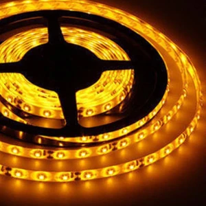 5 Metre 12 Volt 10 Çipli Dış Mekan Amber Işık Şerit LED (CT-4492)