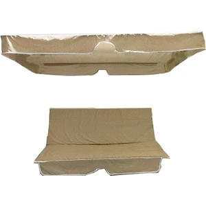 Bahçe Salıncağı Minder Kılıfı 2 Kişilik (Süngerli)Vip Minder-Cappuccino Kırçıllı