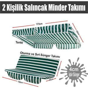 Gölgelikli Salıncak Minder Takımı, Bahçe Salıncak Minderi