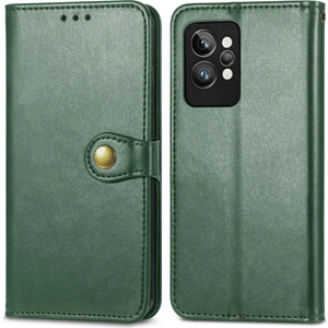 ZH Store Oppo Realme Gt2 Pro Için Retro Renkli Deri Kılıf Yeşil (Yurt Dışından)