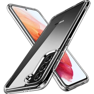 Samsung Galaxy S21 Fe 5g İçin Crystal Clear Hard Pc Tpu Tampon Koruyucu Kılıf Kapağı - Clear (Yurt Dışından)