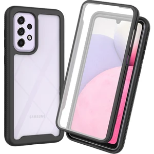 Samsung Galaxy A33 5g İçin Bumper Yerleşik Ekran 360 Tam Koruma Kılıf Kapaklı - Siyah (Yurt Dışından)