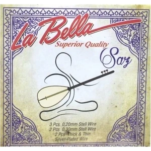 La Bella 0,20 Uzun Sap Bağlama Takım Tel